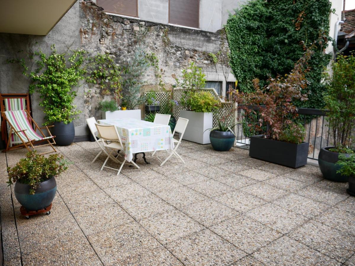 Superbe Appartement En Centre Ville Avec Terrasse Thonon-les-Bains Bagian luar foto